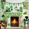 St Patricks Day Decorations Lucky Banner Shamrock Garlands Clover Hanging Swirls Set for St. Patrick's Day Decor Home Saint Patricks Day Irish Party Decorations